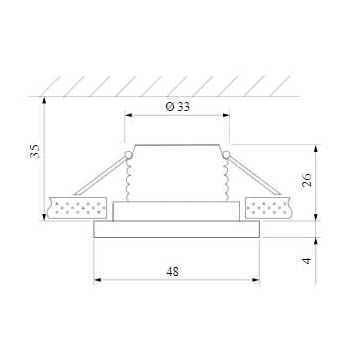 Светильник встраиваемый 15271/LED белый Elektrostandard (распродажа)